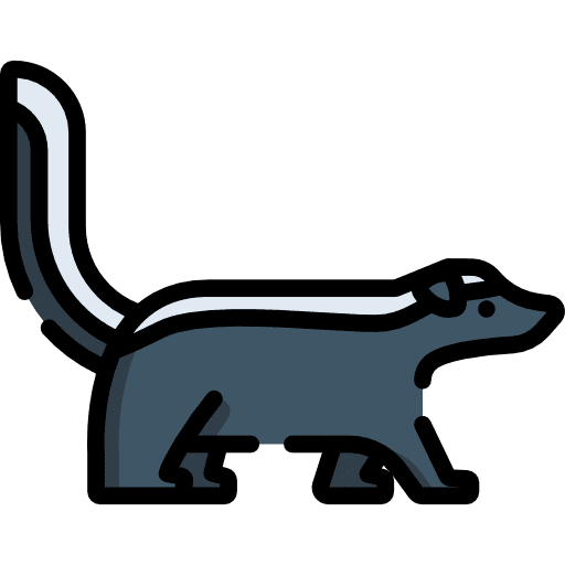 Skunk animals zoo animal icon
