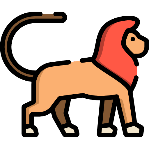 Lion animal kingdom lion animals icon