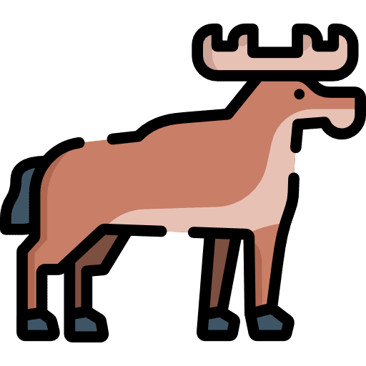 Moose animals moose wild life icon