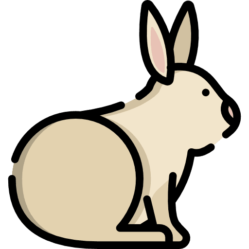 Rabbit wild life animal mammal icon