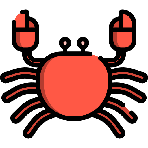 Crab animal zoo crab icon