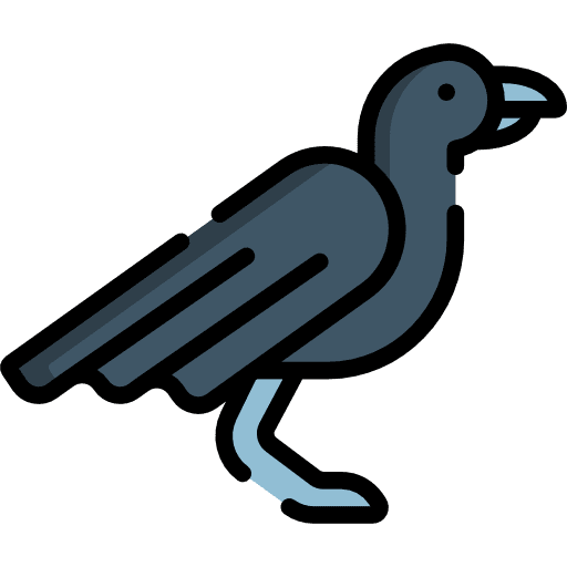 Crow animal wild life animals icon