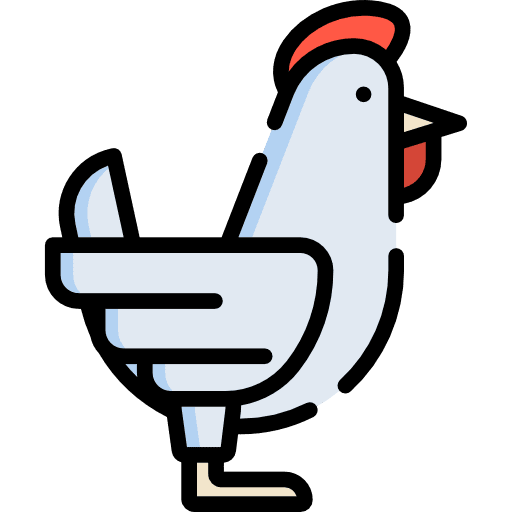 Hen animal animals farm icon
