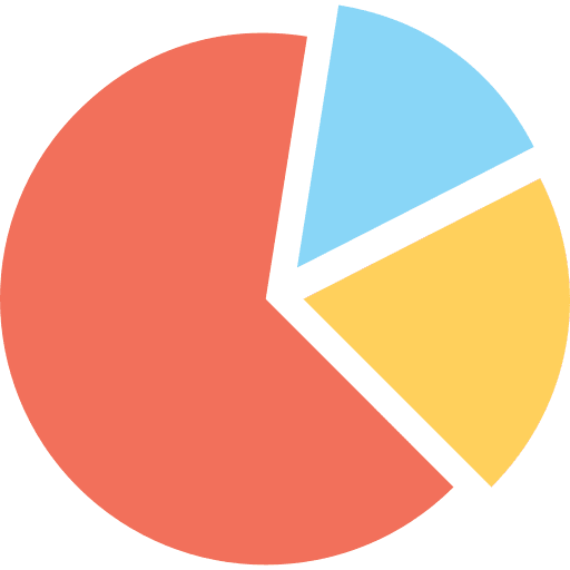 Chart stats finances pie chart icon