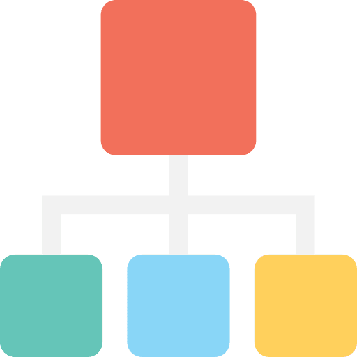 Diagram business diagram tree view icon