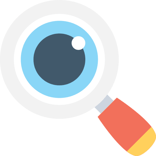 Magnifying glass other seo and web eyes icon