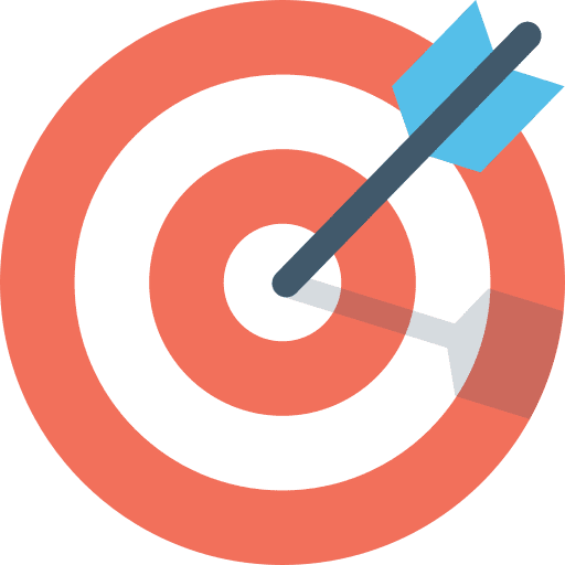Target arrow archery targeting icon