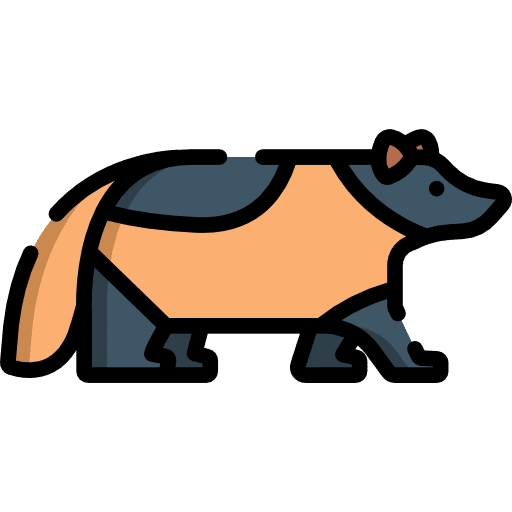 Wolverine wild life animal kingdom animal icon