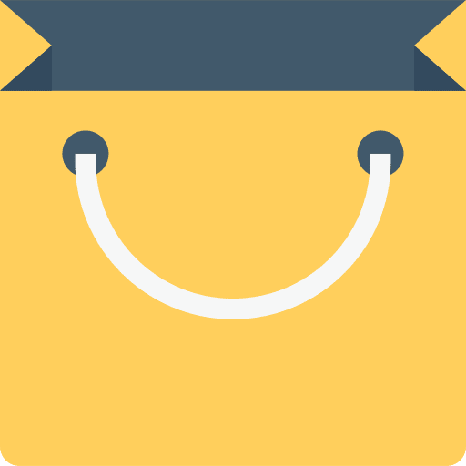 Bag shopping bag paper container icon