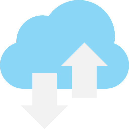 Cloud multimedia cloud upload icon