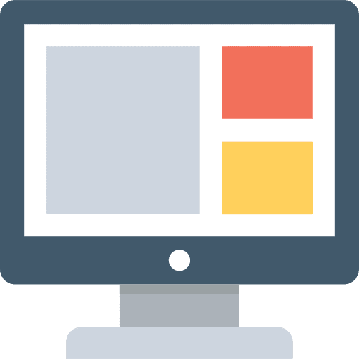 Computer layout browser ui icon