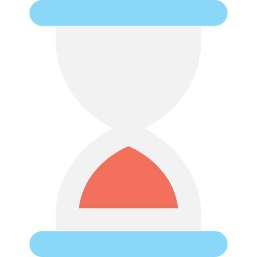 Sand clock loading time time and date icon