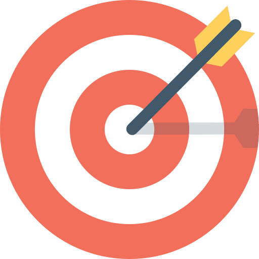 Target weapons arrow archery icon