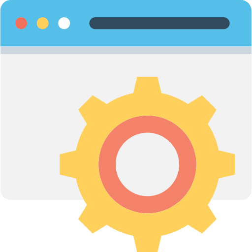 Browser settings internet seo and web icon