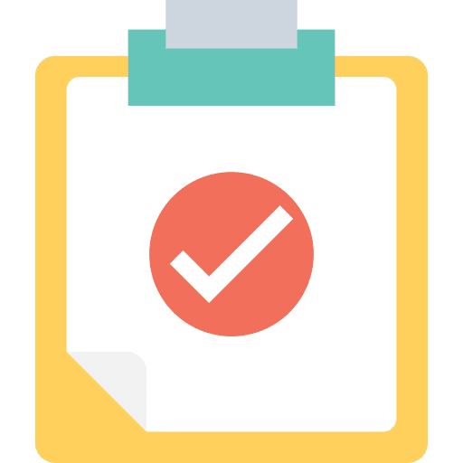 Clipboard seo and web verification tools and utensils icon