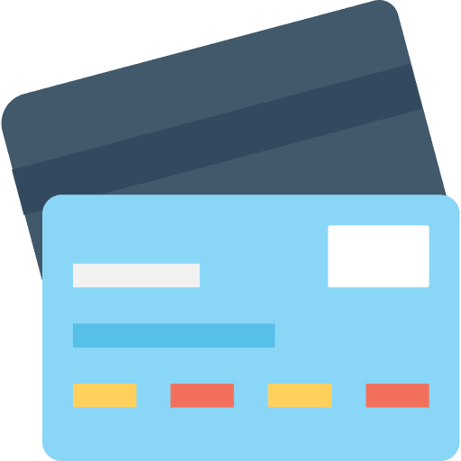 Credit card shopper banks credit card icon