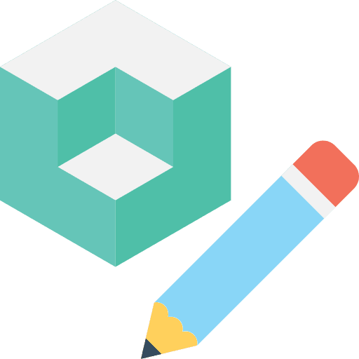 Graphics edit tools graphics cube icon