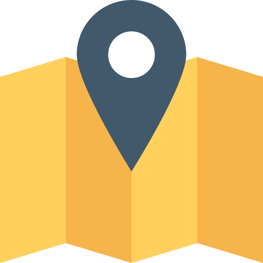 Map position region map location icon