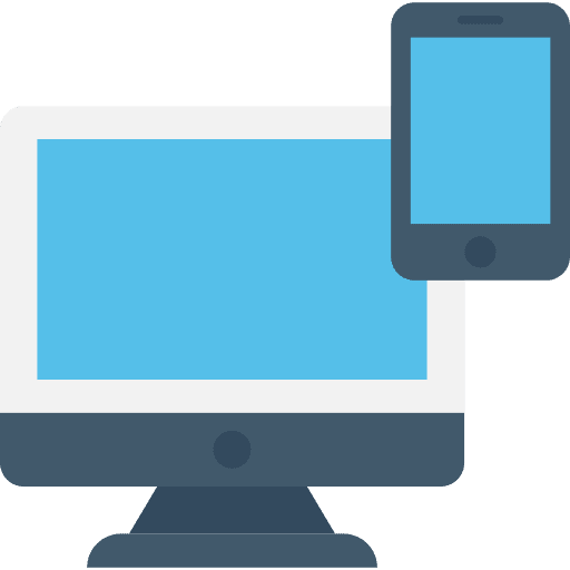 Responsive responsive screen computer icon