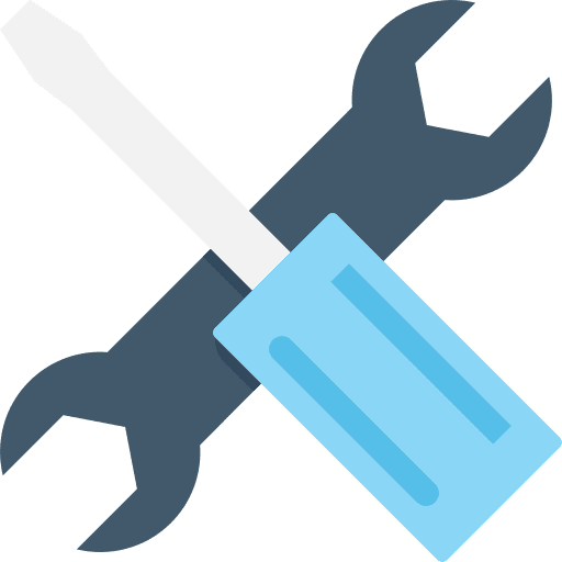 Tools wrench screwdriver installation icon