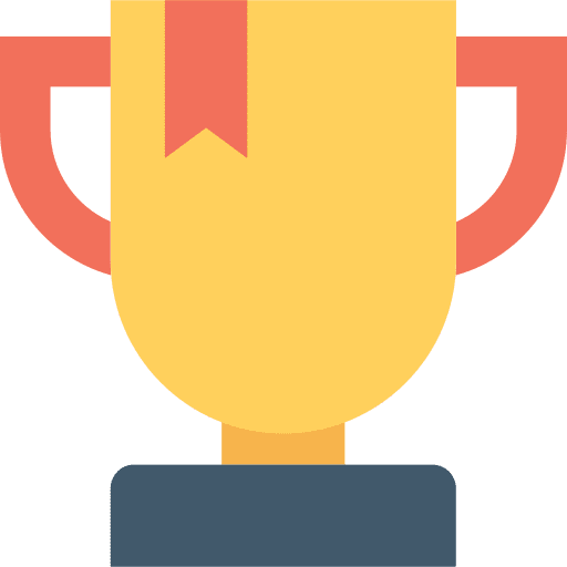 Trophy award winner cup icon