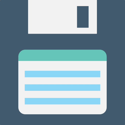Floppy disk technology multimedia diskette icon