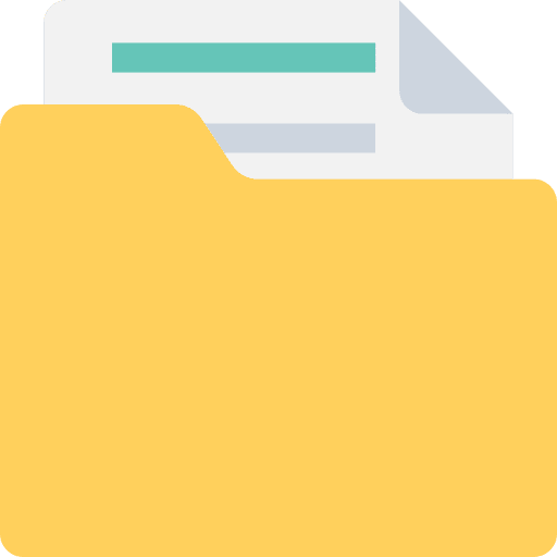 Folder interface file storage office material icon