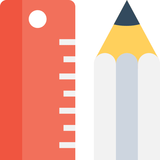Pencil writing tool pen education icon