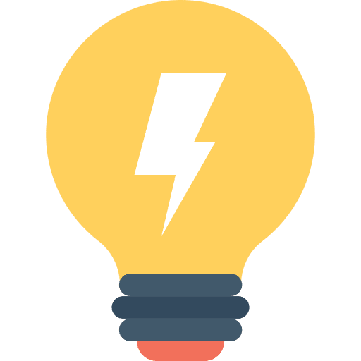 Idea bulb invention illumination icon