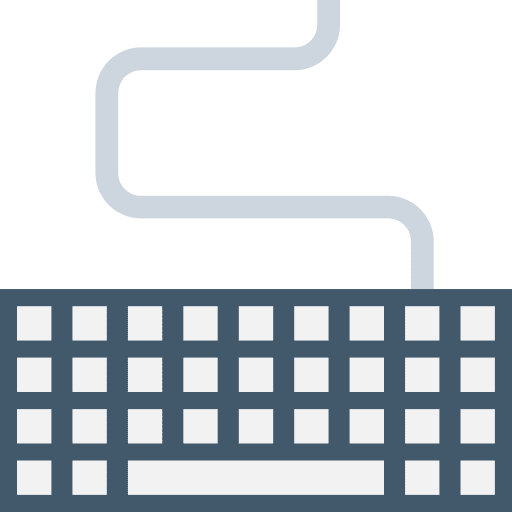 Keyboard electronics keyboard technology icon