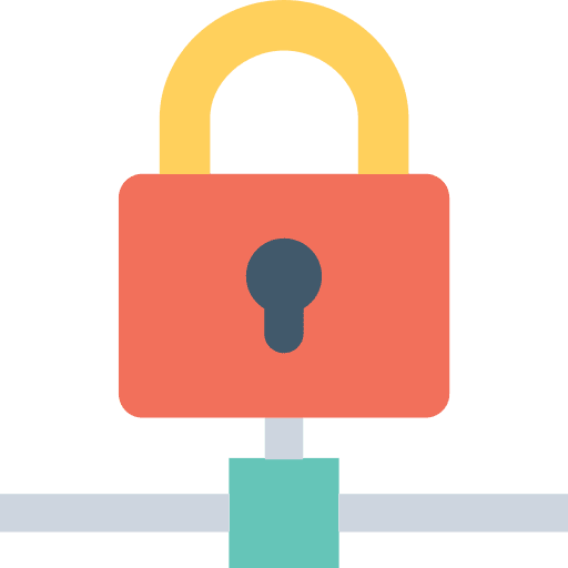 Lock security locked tools and utensils icon