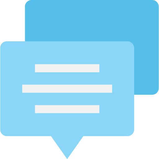 Speech bubble conversation communication communications icon