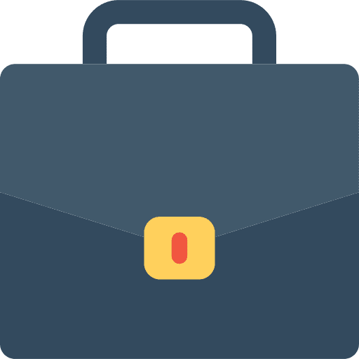 Briefcase portfolio suitcase business and finance icon