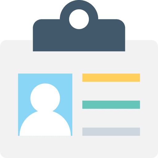 Id card pass identification id card icon