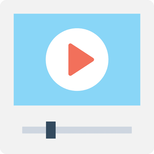 Video player play button interface video player icon