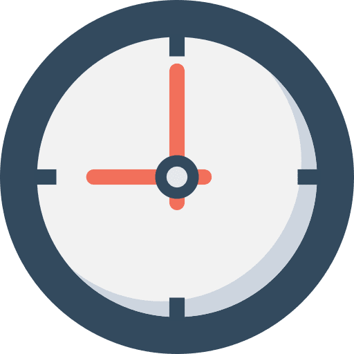 Clock time clock time and date icon