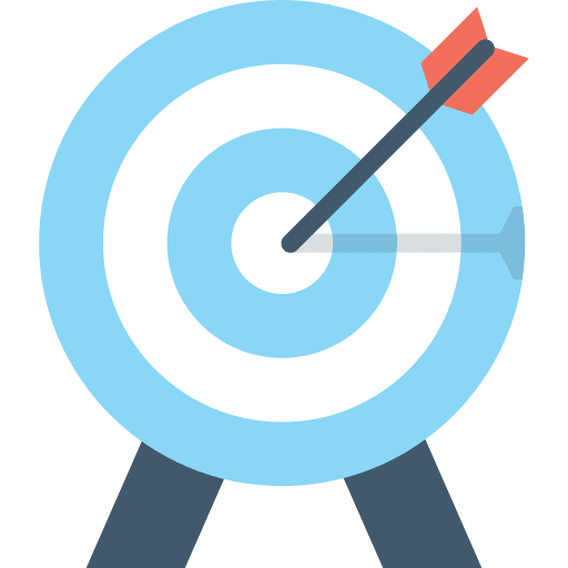 Target arrows sport objective icon