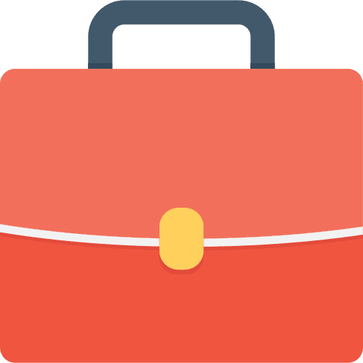 Briefcase business business and finance suitcase icon