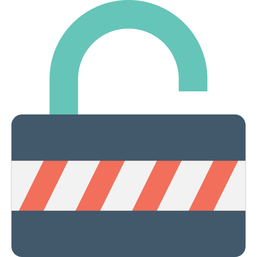 Lock secure padlock security icon