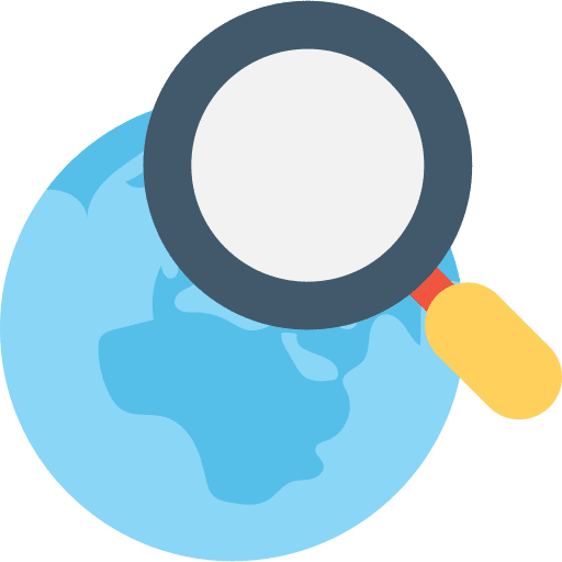 Magnifying glass seo and web symbol magnifying glass icon