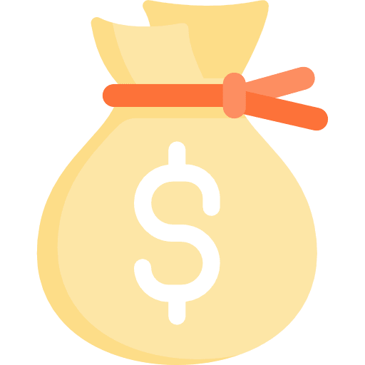 Money dollar symbol money bag business icon