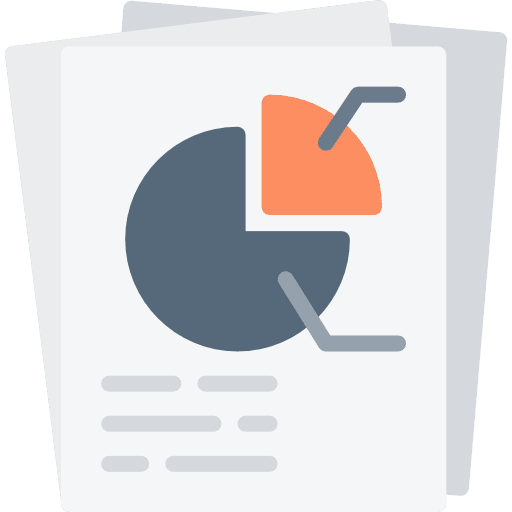 Analysis analytics pie chart verification icon