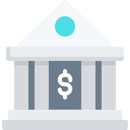 Bank business and finance savings business icon