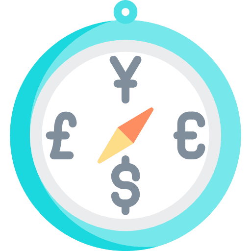Compass money currency finance icon