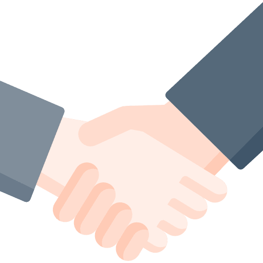 Handshake agreement ally outreach icon