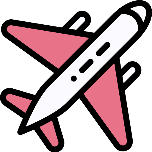 Air freight aerospace roll o plane flight icon