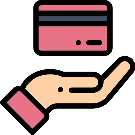 Credit card card payment payment method hands and gestures icon