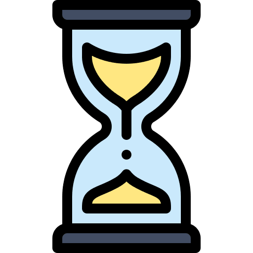 Hourglass time is money sand time icon