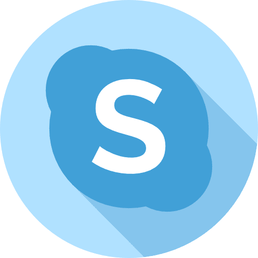 Skype logotype social network video call icon Skype logotype social network video call icon