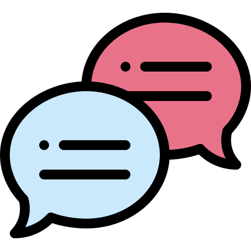 Speech bubble communications interface text message android icon
